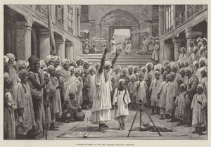 Un charmeur de serpents dans le nouveau bazar, Srinagar, Cachemire - John Edward Goodall